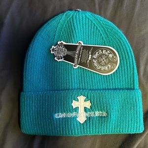 Chrome Hearts Embroided Beanie Comme Des Garcons One Size Teal